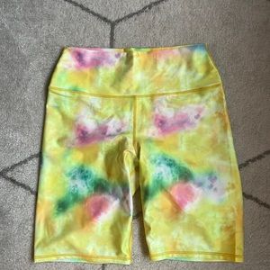 NWOT tags. Alice and Olivia tie dye biker shorts